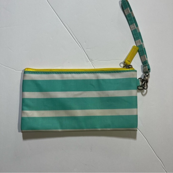 Scout Teal White Yellow Wristlet - Picture 4 of 5